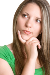 Fototapeta premium Thinking Woman