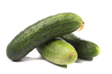 Cucumbers isolated