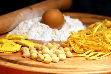 la préparation des pates