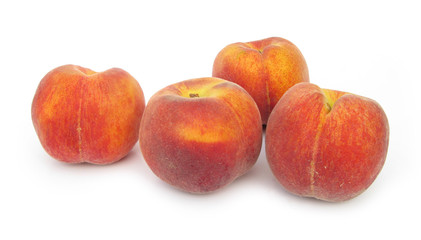 Fototapeta na wymiar Peaches ripe isolated on white background