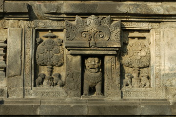 Carving and Borobudur Temple Indonesia