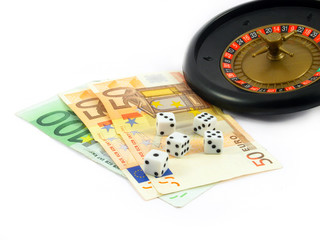 gamble cubes euro money casino risk bet