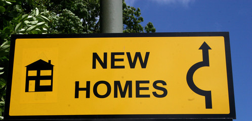 new homes sign