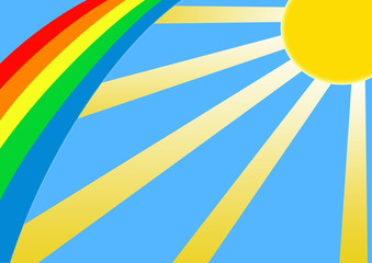 Sun & rainbow