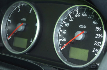 speedometer and tachometer