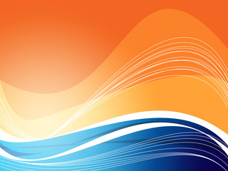 Fototapeta premium Background blu and orange