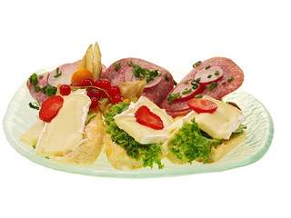 belegte brötchen,baguette mit verschiedene füllung,salat,obst
