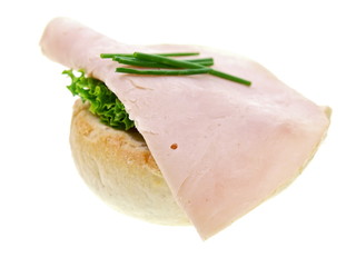 belegte brötchen,baguette,putenschinken,salat