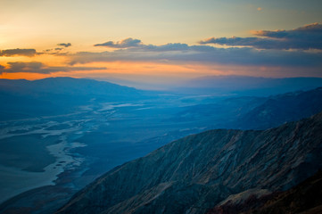 Naklejka na ściany i meble Zachód słońca nad Death Valley, California, USA