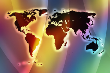color world map II