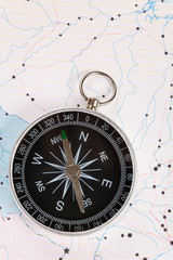 Compass and map