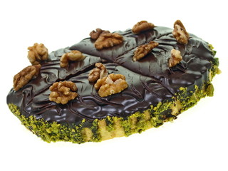party dessert, walnuss schokoladenkuchen, winterküche