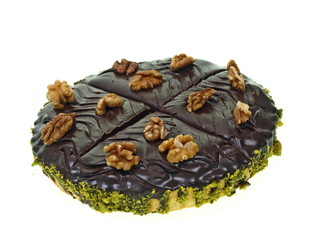 party dessert, walnuss schokoladenkuchen, winterküche