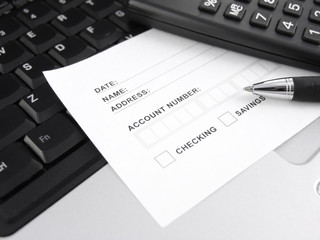bank deposit / withdrawal slip
