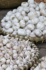Garlic at a market