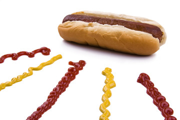 Hotdog with Lines
