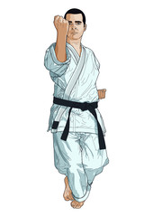 karate illustration