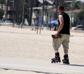 Fototapeta premium rollerblading