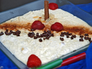 milchreis mit zimt und schokolade