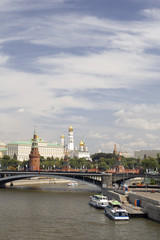Obraz premium Kremlin and Moscow river