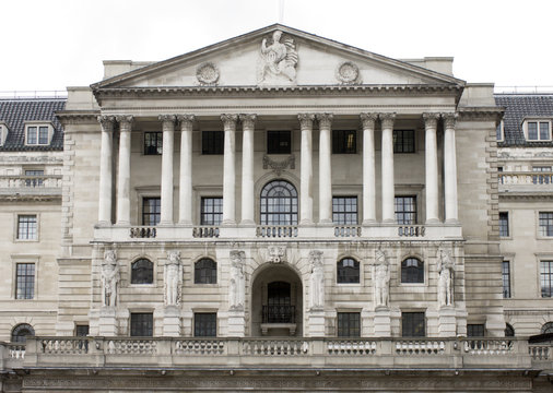 Bank of england in London