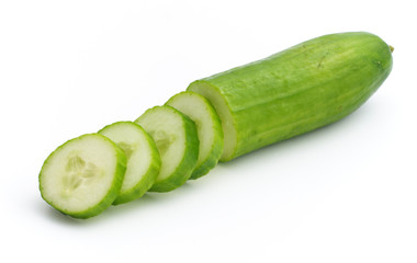 sliced cucumber