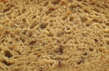 multiseed bread texture