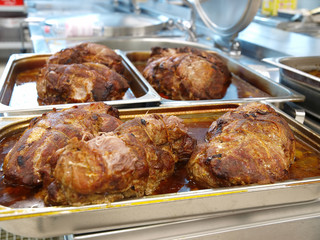 festtagsbüffet, rostbraten,schweinenacken,schweinebraten