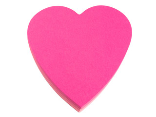 Note pad, heart