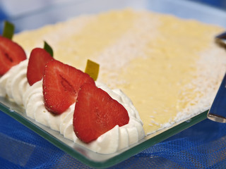 fettarme sojagrießpudding, wellness büffet