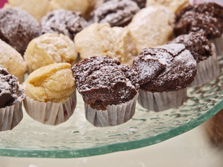 fettarme mini muffins, wellness büffet