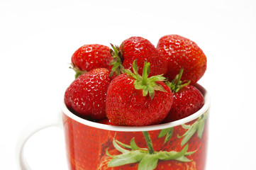 Strawberry in the cup