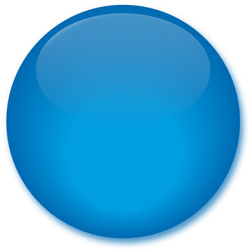 Glassy Blue Button
