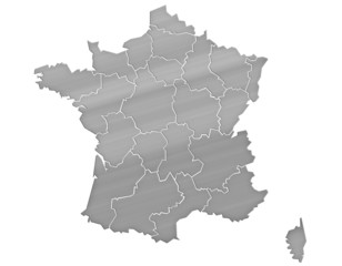 Carte France Argent