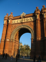 Fototapeta na wymiar Arco de Triunfo de Barcelona 1