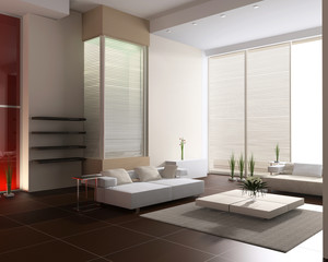 Interior of a room of rest