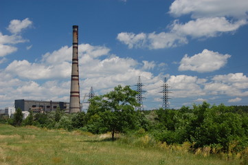 Obraz premium Power plant. Kiev,Ukraine
