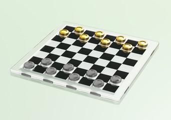 Damespiel - Schachbrett