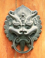 Oriental Lion door knob