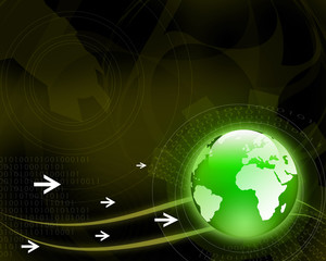 Green worl background © nicos