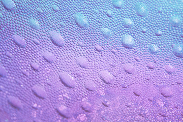 bulle de verre mauve et bleues