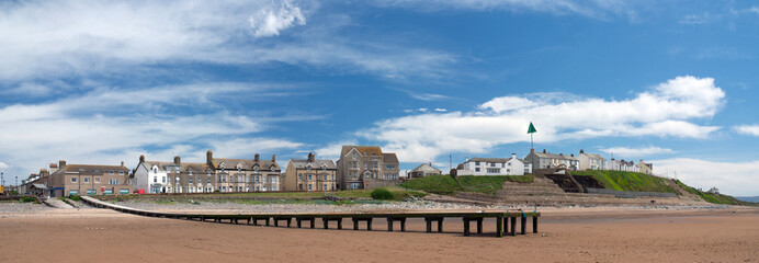 Fototapeta na wymiar Beach in Seascale, Cumbria. England