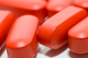 macro of medical pills