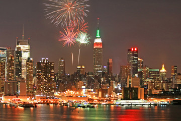 Mid-town Manhattan skyline