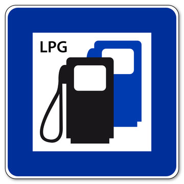 LPG - Tankstelle Stock Vector | Adobe Stock