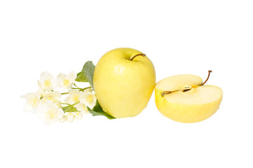 apple with flowers