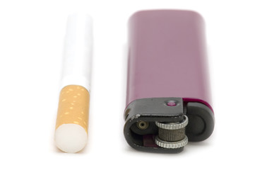 lighter with cigarette