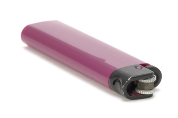 lighter macro on white