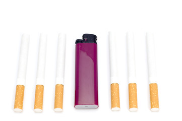 cigarette with lighter