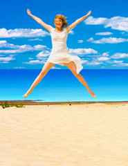 Obraz premium jumping in joy